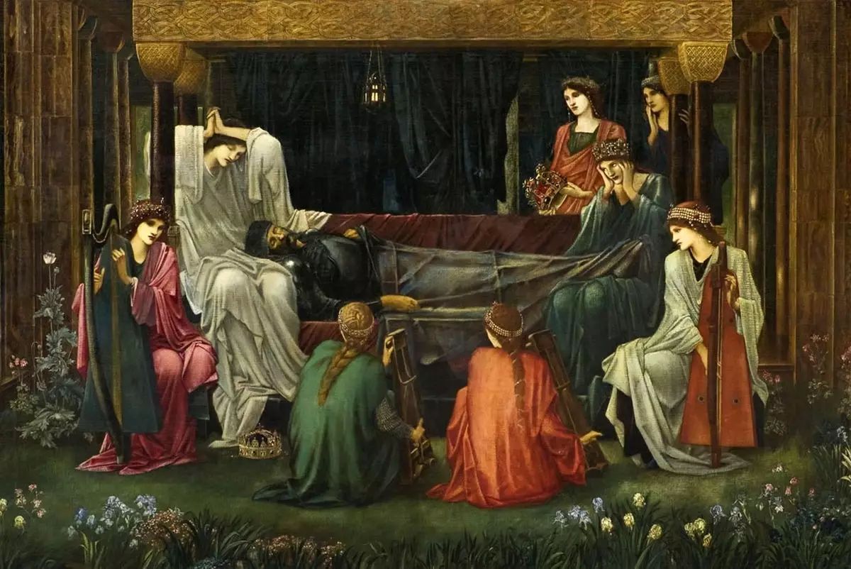 威廉·卡克斯顿名画《亚瑟王之死》