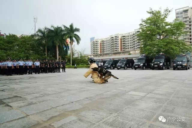 警情好威武广宁公安维稳安保誓师大会