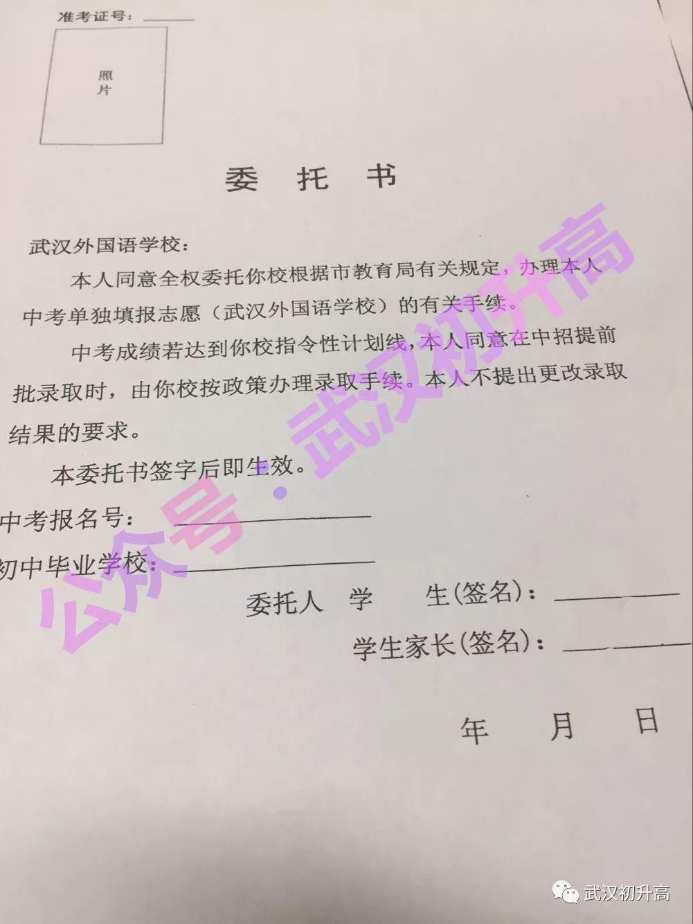 附 委托书  