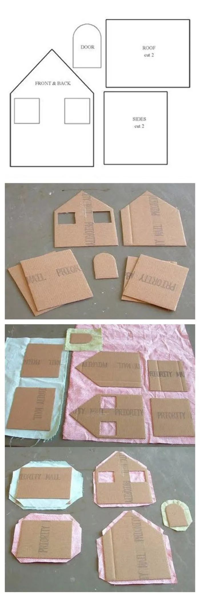 手工艺品『纸盒房子』
