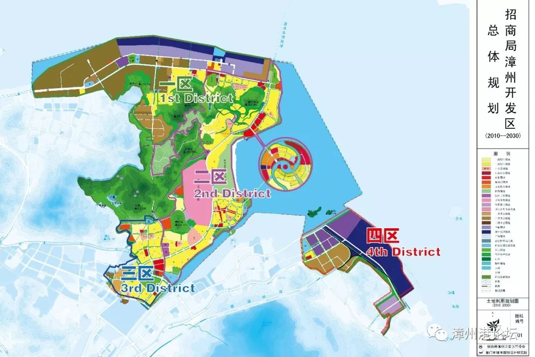 漳州开发区(四区港)技术规划图(一区至宁波)职业高中漳州区位古林图片