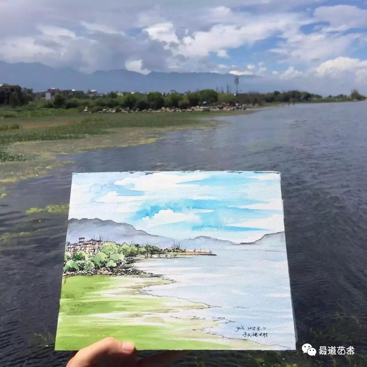 水彩画—昆明理工大学城市学院建筑学系大理喜洲写生画展