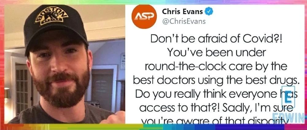 美国队长Chris Evans严厉批评川普!