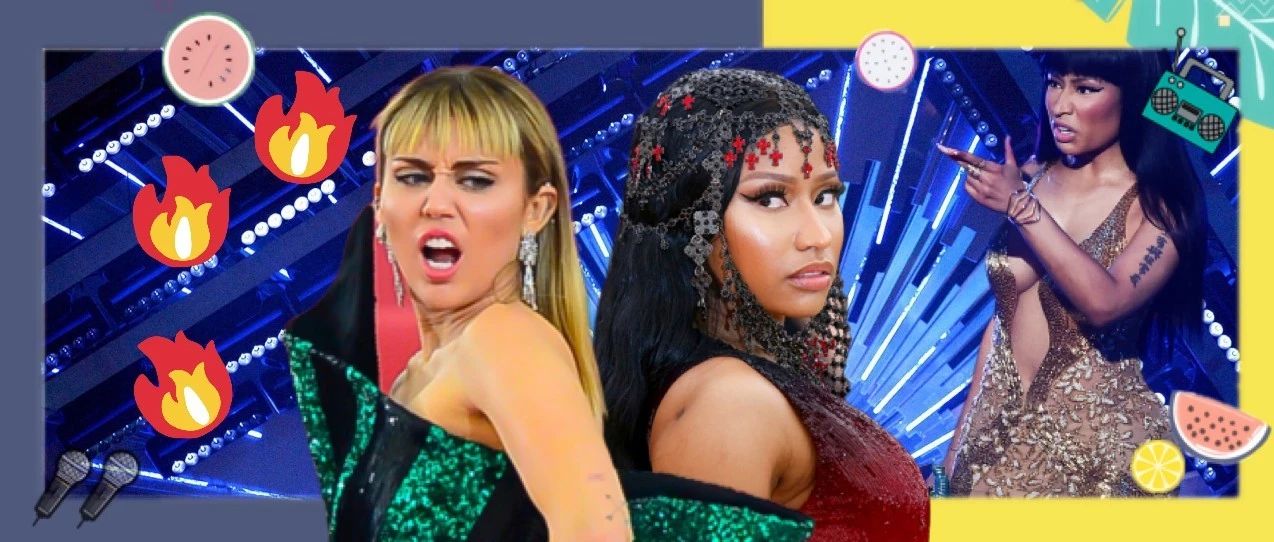 又开撕?麻辣鸡Nicki Minaj手撕麦粒Miley Cyrus!