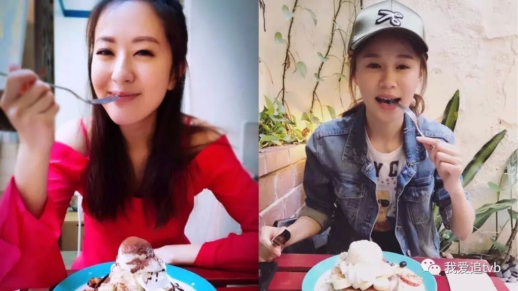 唐诗咏约黄翠如食甜品,眯眼甜笑!