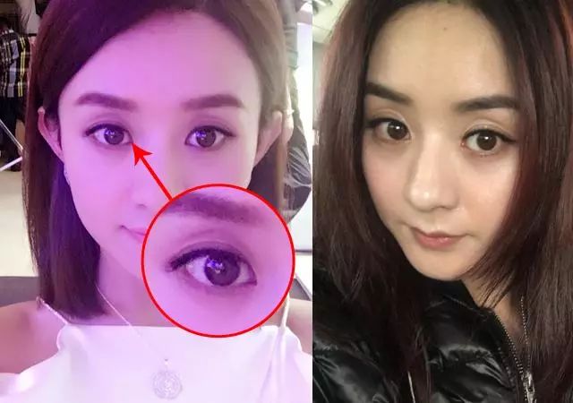 对比一下宋慧乔的素颜和婚礼上的照片就会发现,她也离不开开眼角眼线