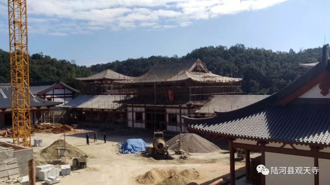 陆河县观天寺建设工程已进入装修阶段