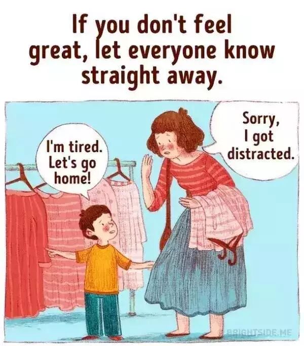 &nbsp;“妈妈，我累了！我们回家吧！"