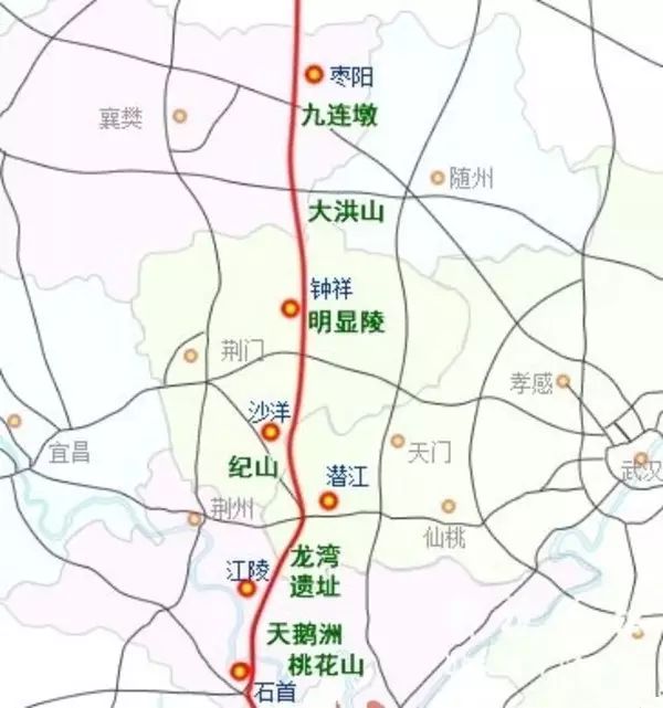 枣潜高速 钟祥 枣阳至潜江高速公路路线全长约233