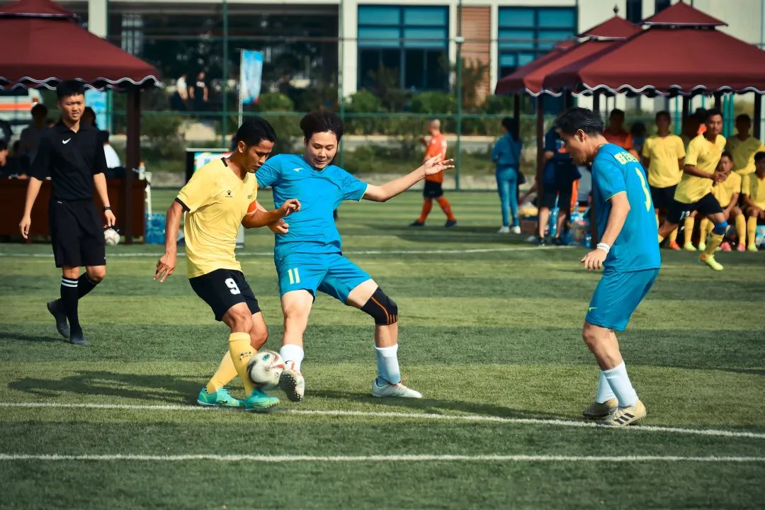 广东交通集团2021年七人制足球赛在惠州龙门新博高速足球场正式开赛