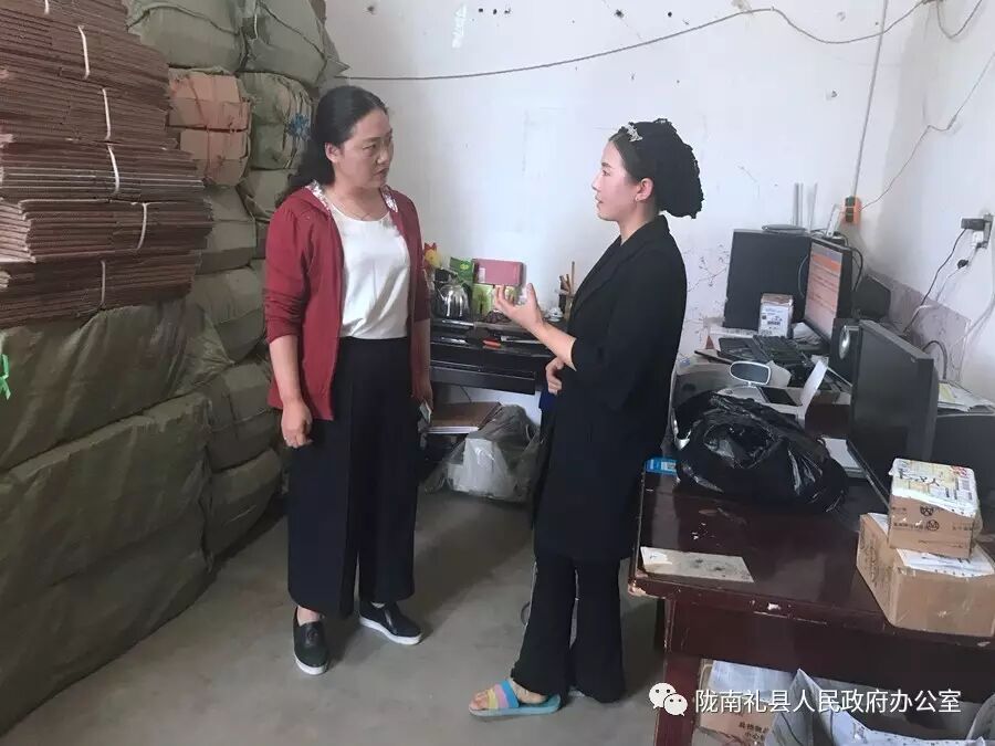 政府副县长刘粉梅督查电子商务重点工作