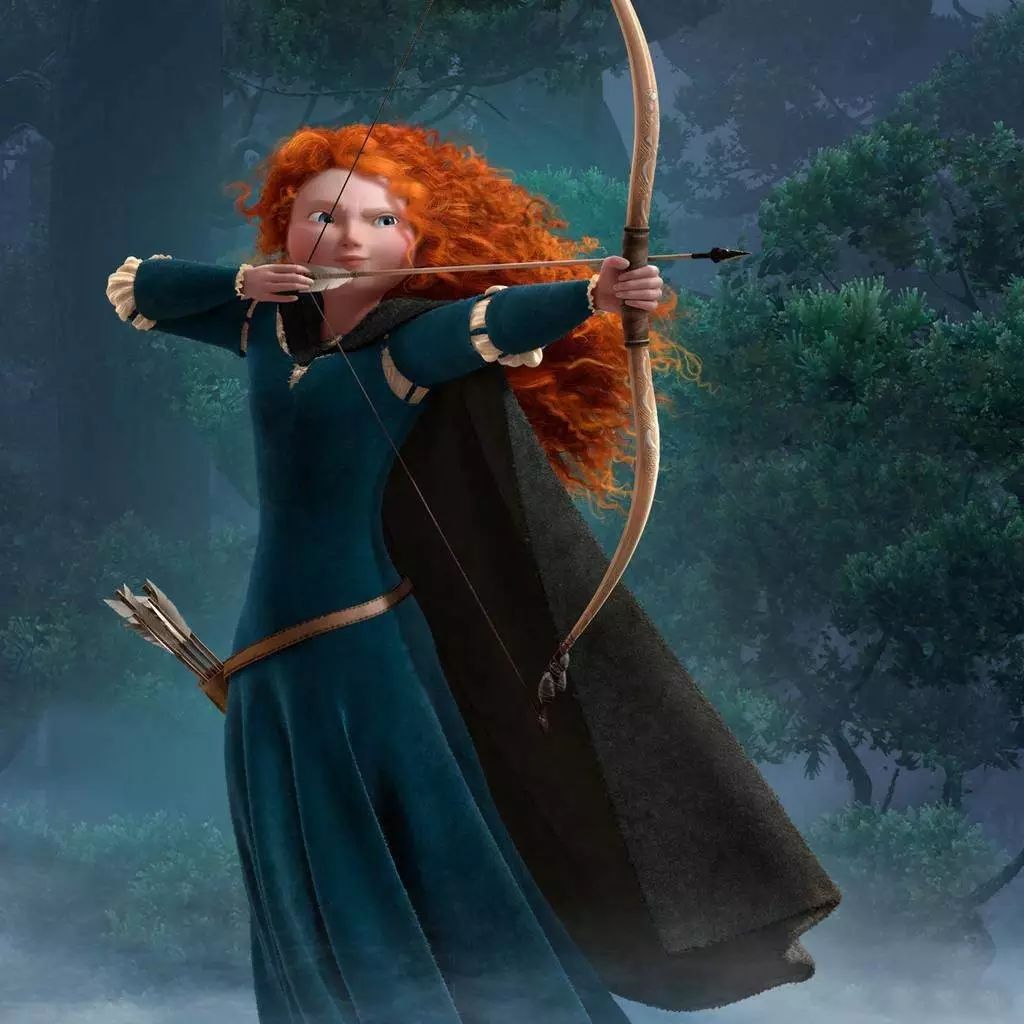 一个是《勇敢传说》里的梅莉达公主,因为是迪士尼旗下皮克斯出品的