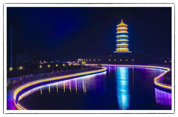 小城夜色,我的家乡双鸭山