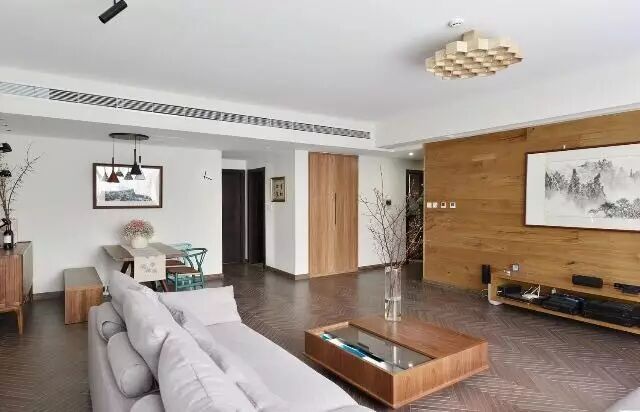 地板知识│木地板背景墙施工工艺和收边技巧