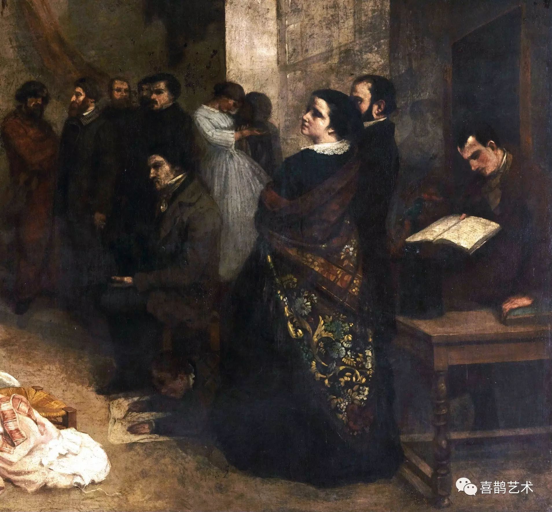 如此欣赏名画系列(三十一)库尔贝"神奇"画室