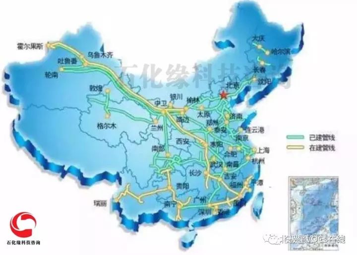 图22:全国天然气管道分布图