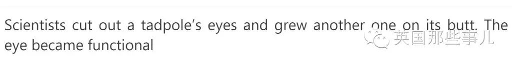 科学家把蝌蚪眼睛抠下来装到屁股上 居然还能用..
