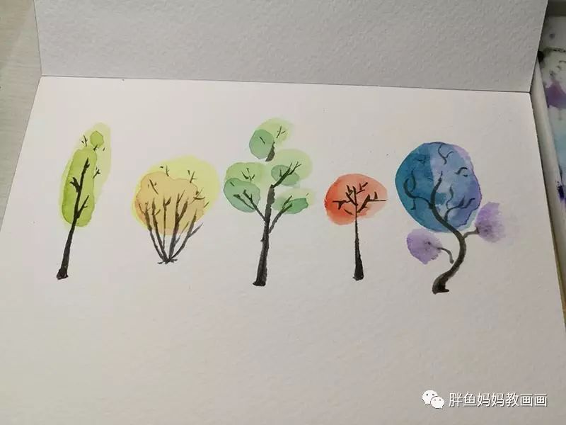 水彩画-树木篇