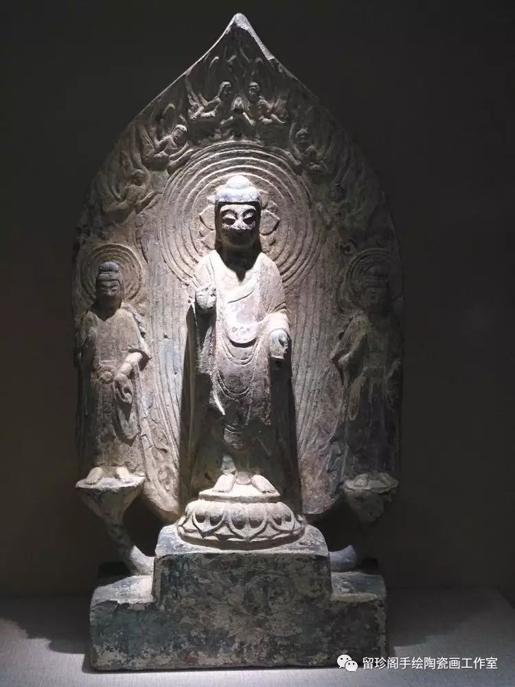 佛三尊背屏式造像   东魏(534-550)