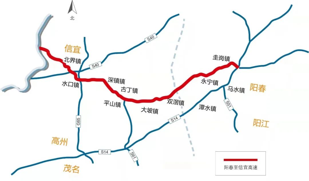 阳信高速公路是广东省重点建设项目,于2021年12月1日获得项目核准,现