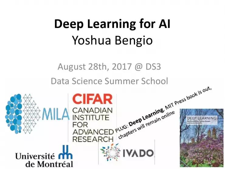 回顾 | Yoshua Bengio暑期课程《Deep Learning fo