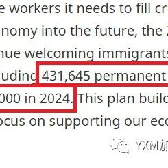 加拿大移民局公布2022-2024年最新移民配额