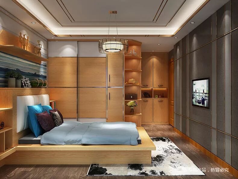 艾依格全屋定制图片 流行的推拉门衣柜效果图_6