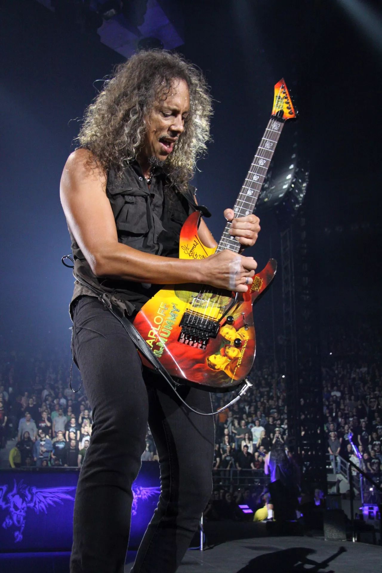 kirk hammett 具有金属音乐统治地位乐队metallica主音吉他手