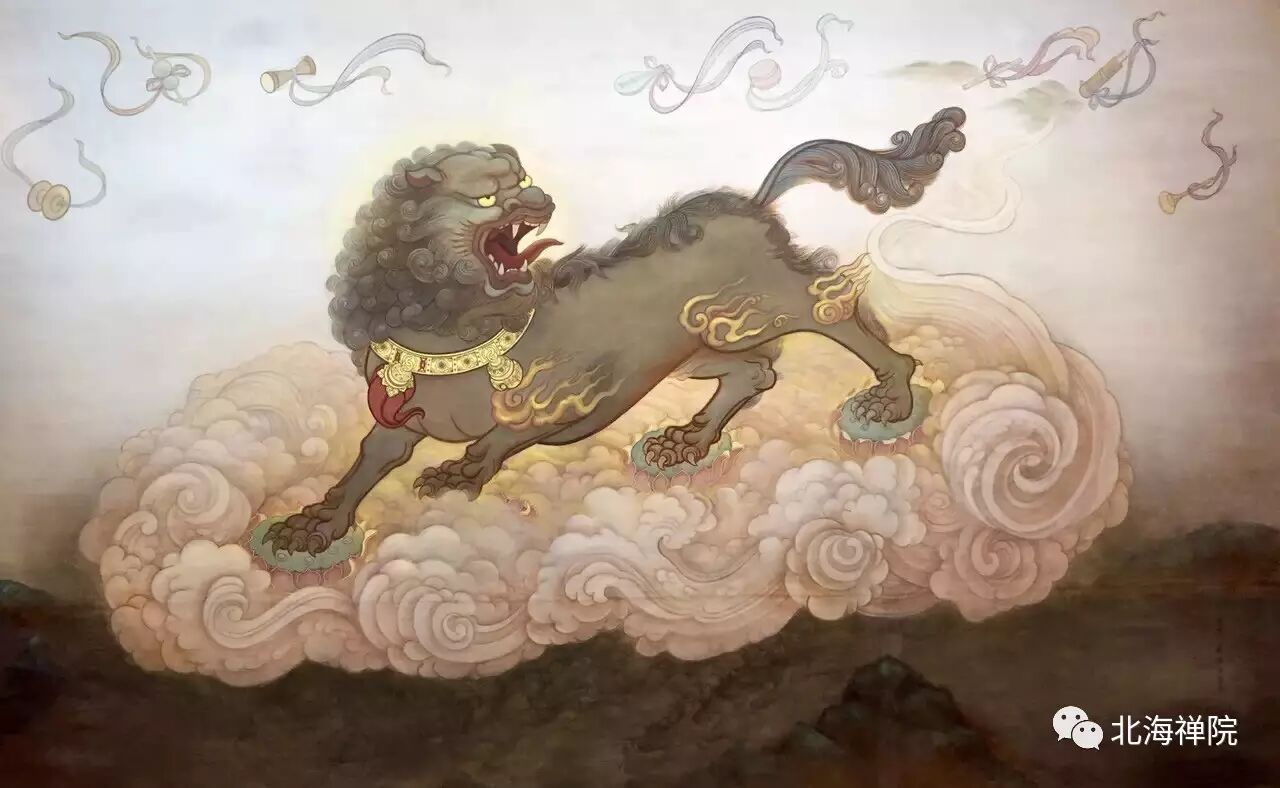 文殊菩萨坐骑 青狮