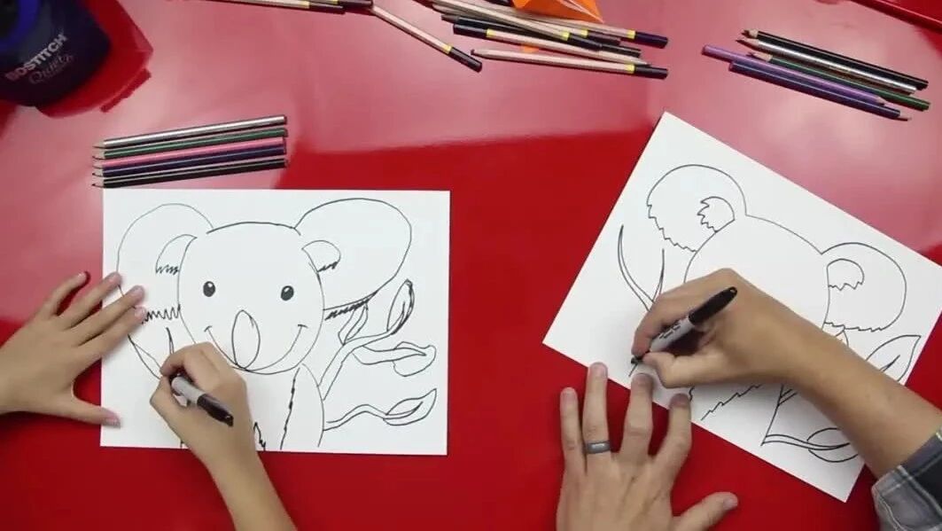 免费资源：油管超火的趣味外教绘画课380节~艺术英语启蒙两手抓-1