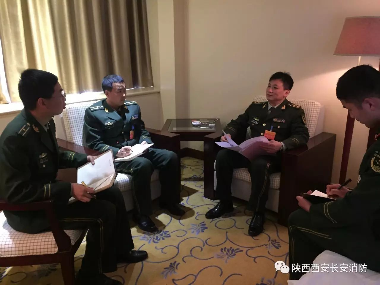 长安消防大队党代表参加市消防支队第二次党代会