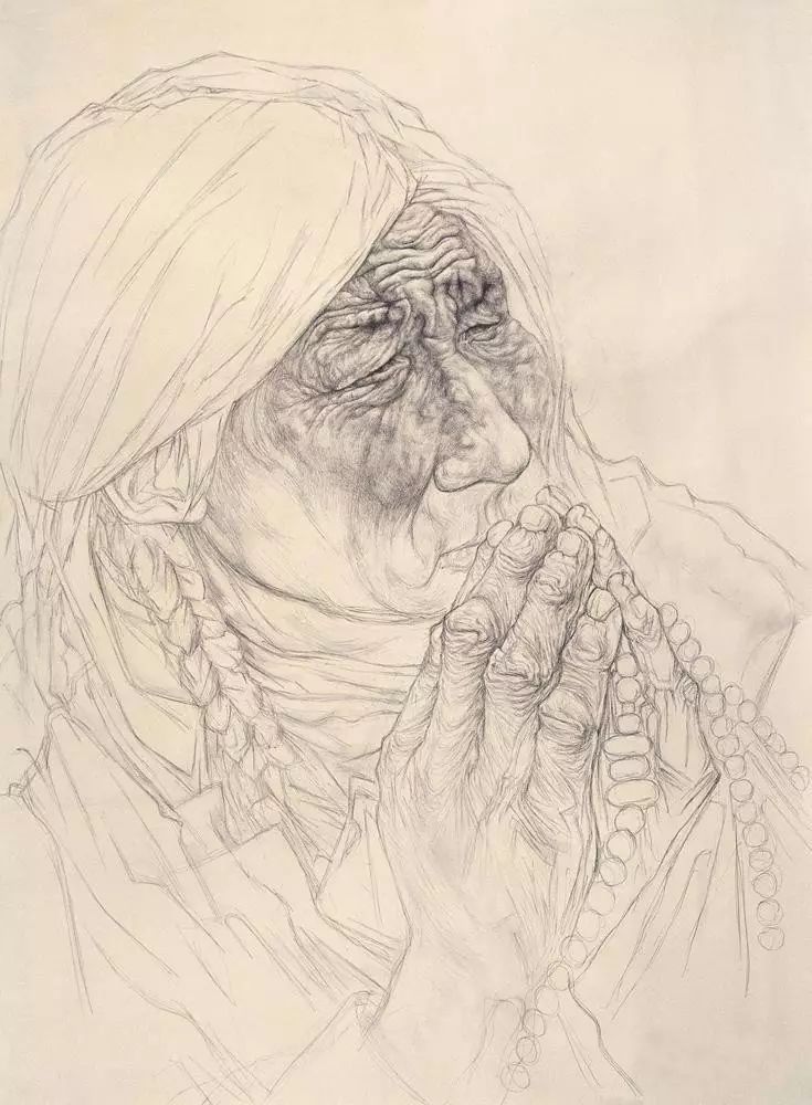 线性素描与线描--唐勇力线性素描作品