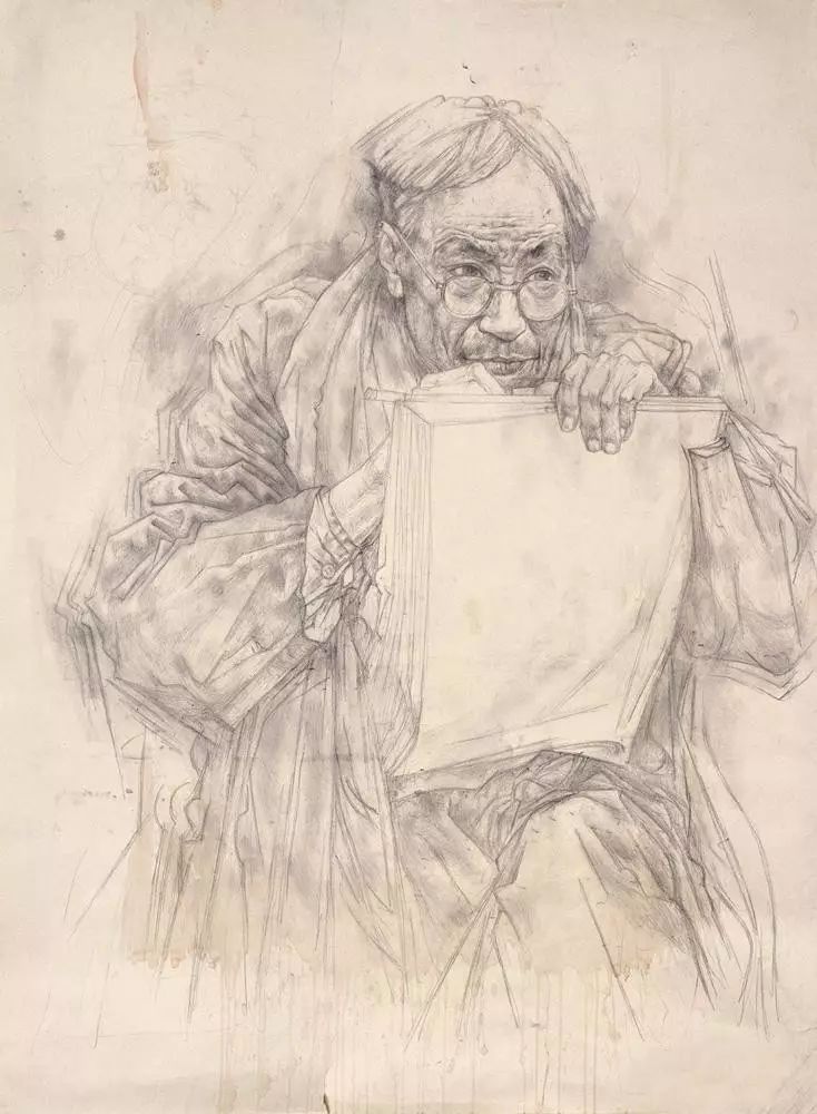 线性素描与线描--唐勇力线性素描作品