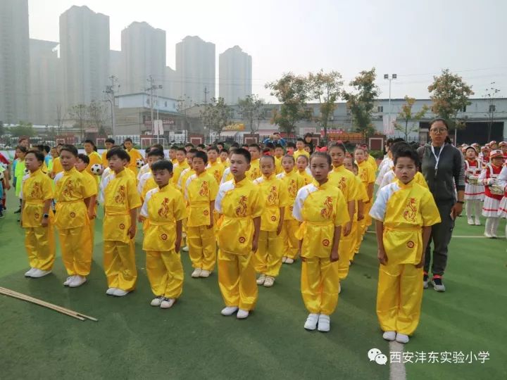 一招一式中国风 实小学子绽武魂——西安沣东实验小学武术社团在区