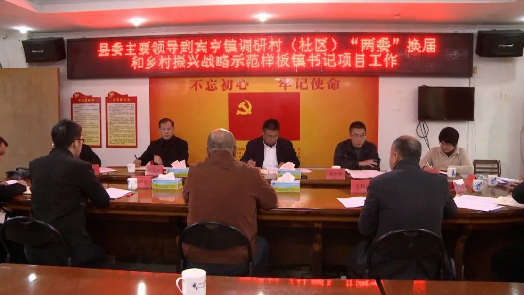 村社区两委换届县委书记到宾亨调研提出这些要求