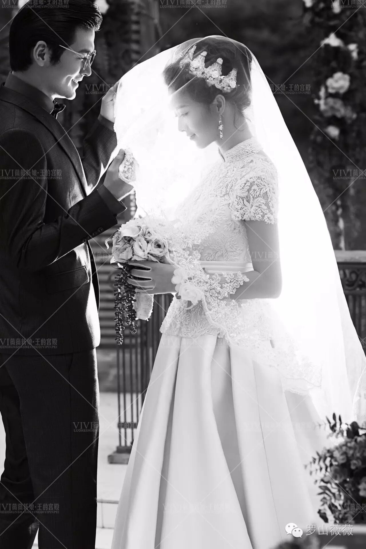 【请新郎掀开头纱, 亲吻你的新娘~】