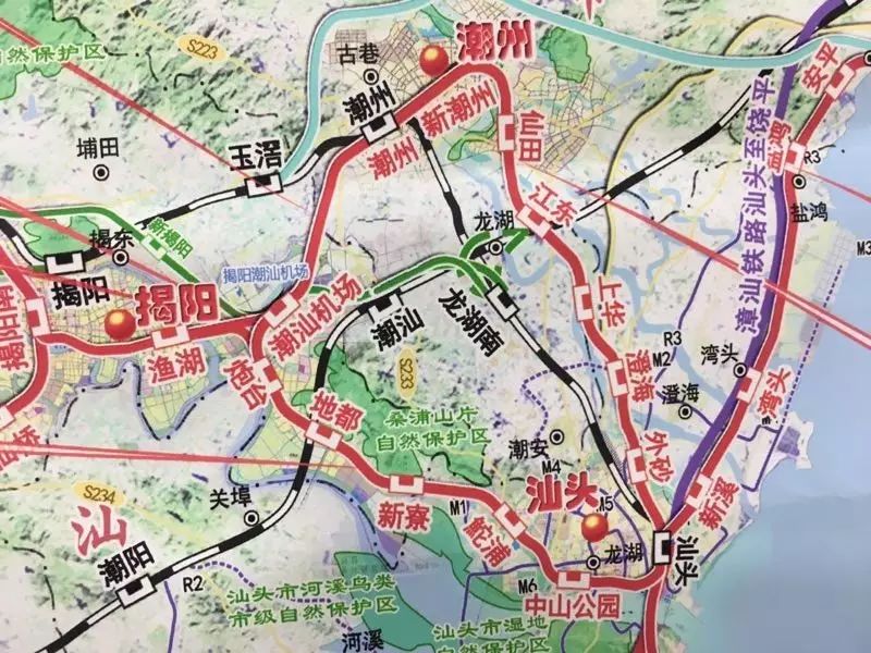 粤东将打造"两环两射"城际轨道交通线网|汕潮揭中心城区半小时抵达