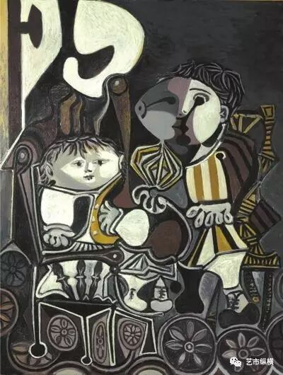 毕加索作品《两个小孩》