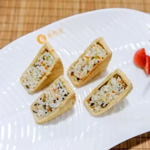 豆干香酿饭，传统的做法，香味扑鼻