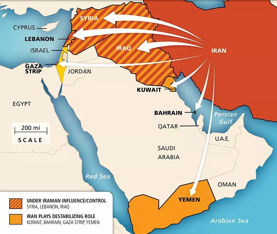最近几年伊朗势力在中东的扩张图片