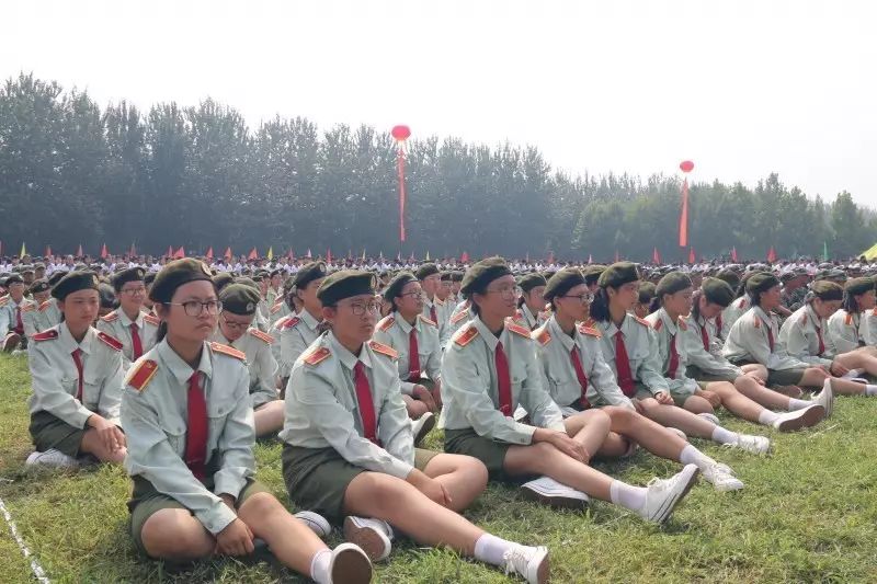 广饶一中举行新生军训总结,开学典礼暨教师节庆祝大会