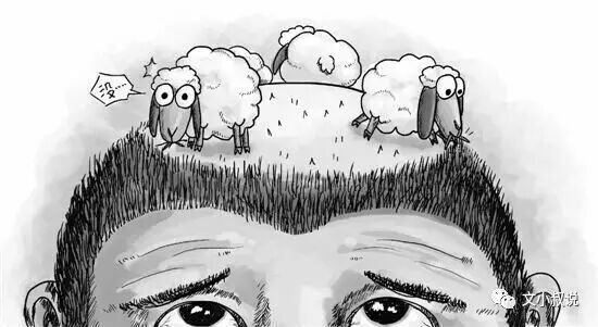 爷爷，你80岁了为啥头发还那么多那么黑？因为……