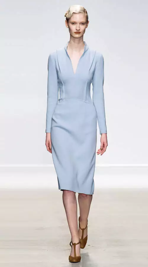 秋冬时尚连衣裙的图纸与工艺要求