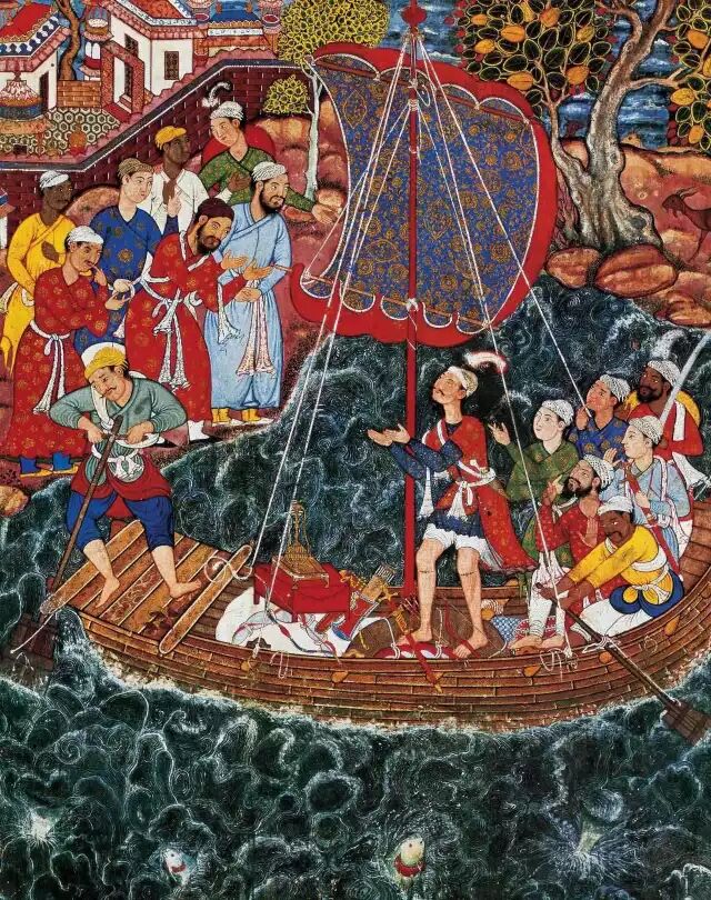 近代欧洲人画的郑和下西洋