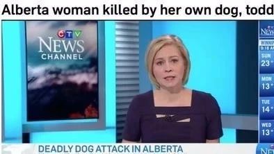 新闻 | 震惊!一加国女子在家被自己养的狗咬伤致死