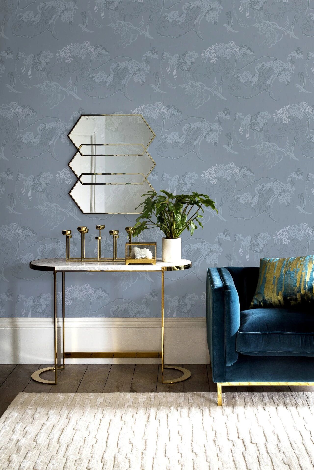 布鲁斯特墙纸图片《清风漫舞》 中式风格墙布效果图_5