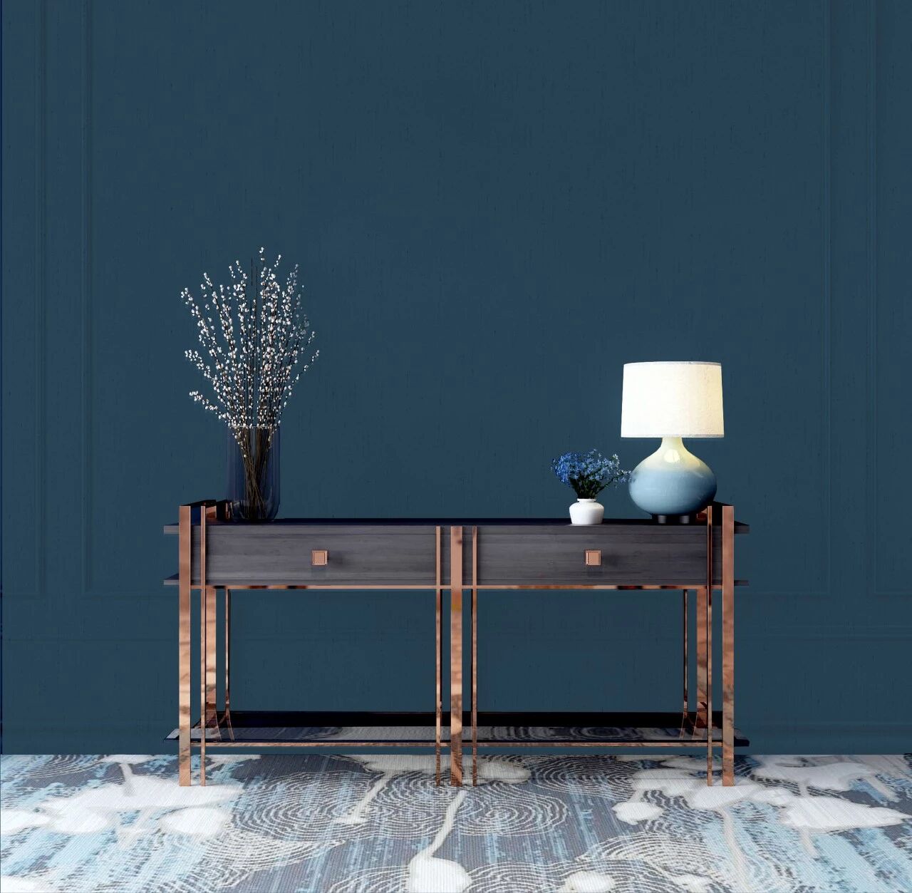 布鲁斯特墙纸图片《清风漫舞》 中式风格墙布效果图_8