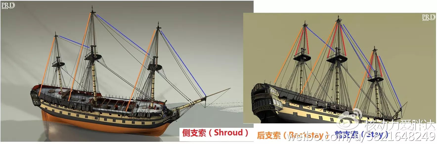 【世铖讲堂】风帆战舰的静支索(standing rigging)