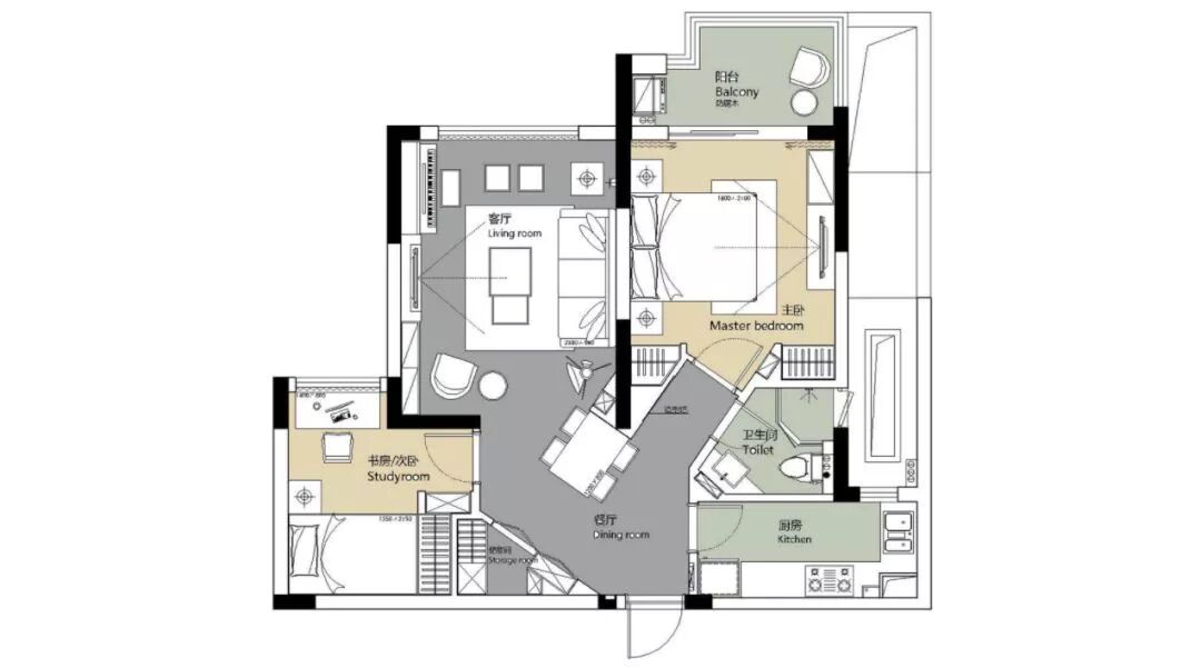 100㎡现代简约风，带你享受舒适自然的美～_1