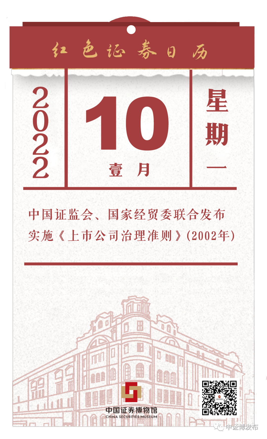 红色证券日历2022年1月10日